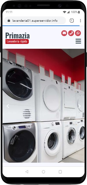 Modelo de Site para Lavanderias, empresas de limpeza de roupas e lavagem a seco